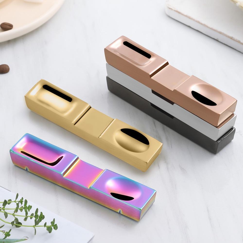 Japanese-style Stainless Steel Chopstick Rest Rectangle Cutlery Rack Chopstick Pillow  Dining Table