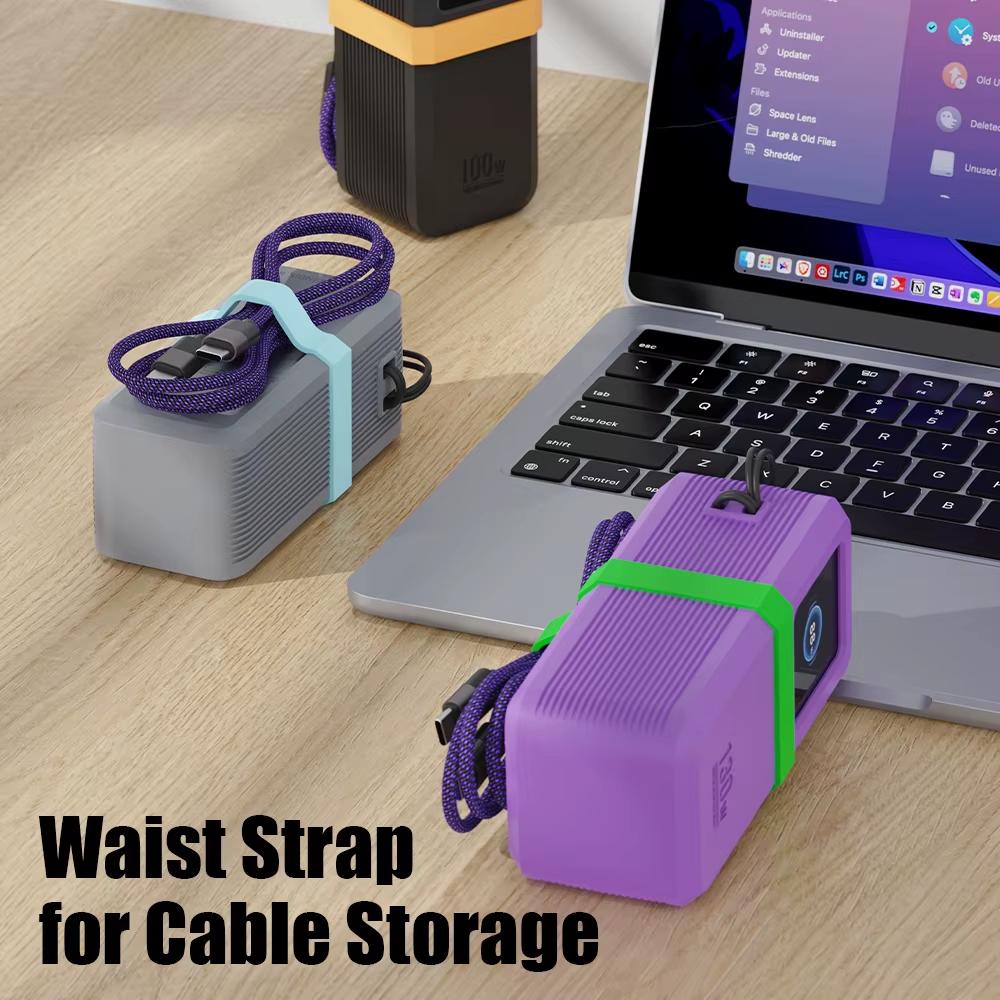 SIKAI Silikon Powerbank Hülle für UGREEN Nexode Mini 100W 12000mAh Powerbank Staubdichte Kratzfeste Abdeckung