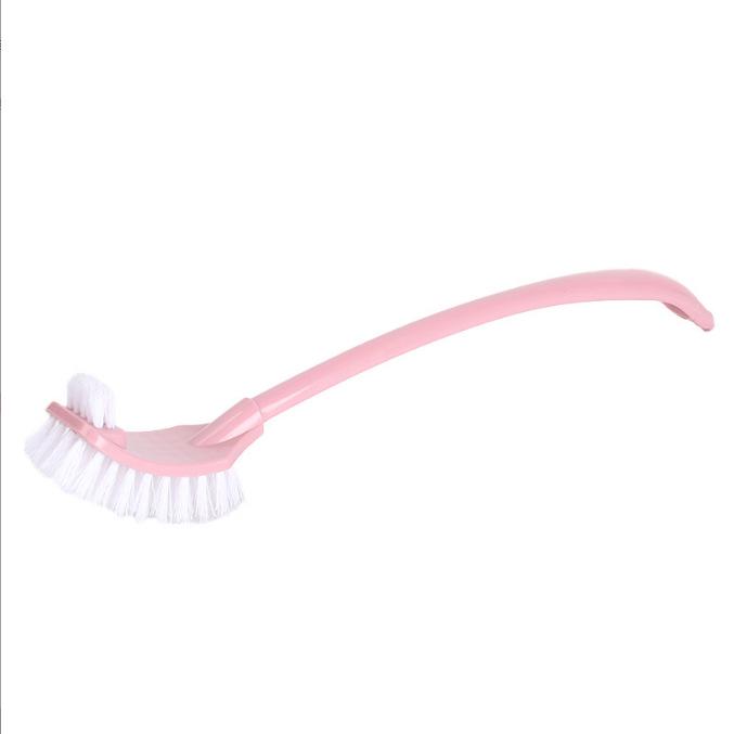 Sada WC štětky s měkkými štětinami a dlouhou rukojetí s podstavcem pro čištění koupelny