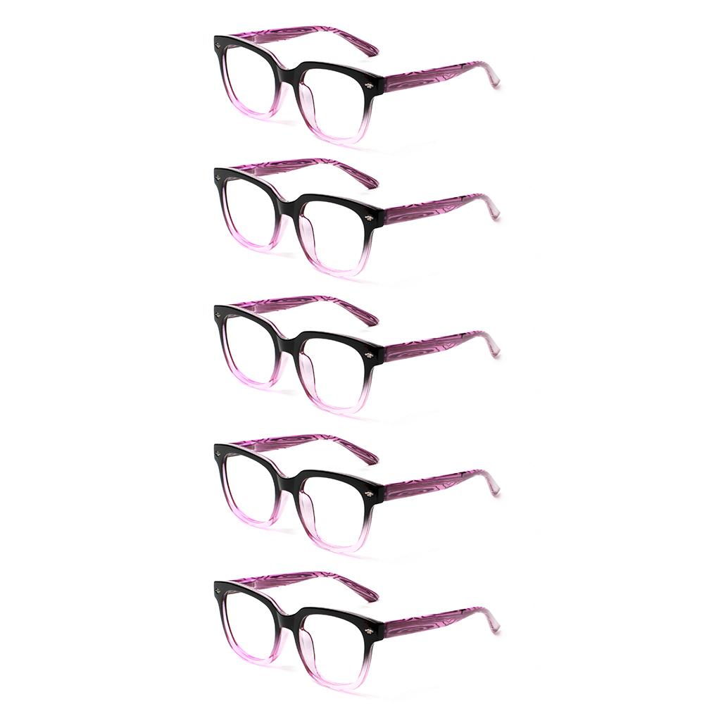 

TUREZING 5 Pack Presbyopia Eyeglasses Presbyopic Eyeglasses Man Woman Premium Grade Flexible Spring Hinge Unisex 10 15 20 25 6 4.5