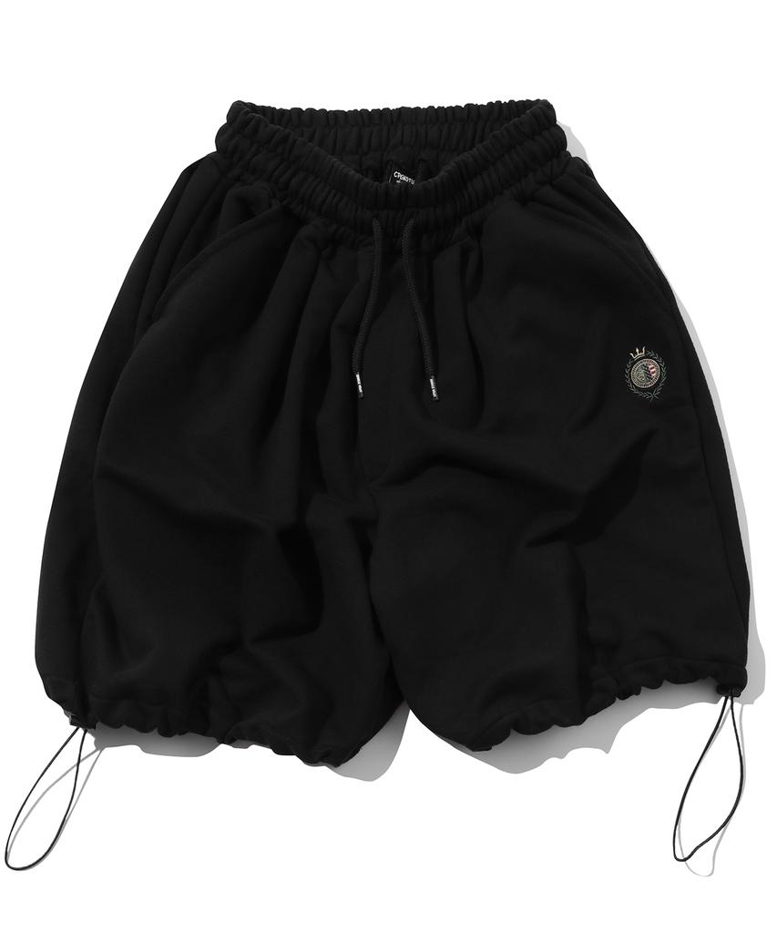 CPGN STUDIO Bermuda Three-Tuck Balloon Sweatpants Black