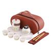 Portable Outdoor Kung Fu Tea Set - Engraved Logo for Business Gifts
