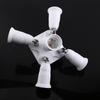 5 in 1   E27 To E27 Base Light Lamp Bulb Adapter Holder Socket Splitter New #3