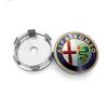 4pcs 60mm Car Wheel Center Hub Center Cap Rim Hub Dustproof Cover Emblemem for Alfa Romeo Giulia Stelvio Giulietta Spider GT 4C 8C Mito Brera