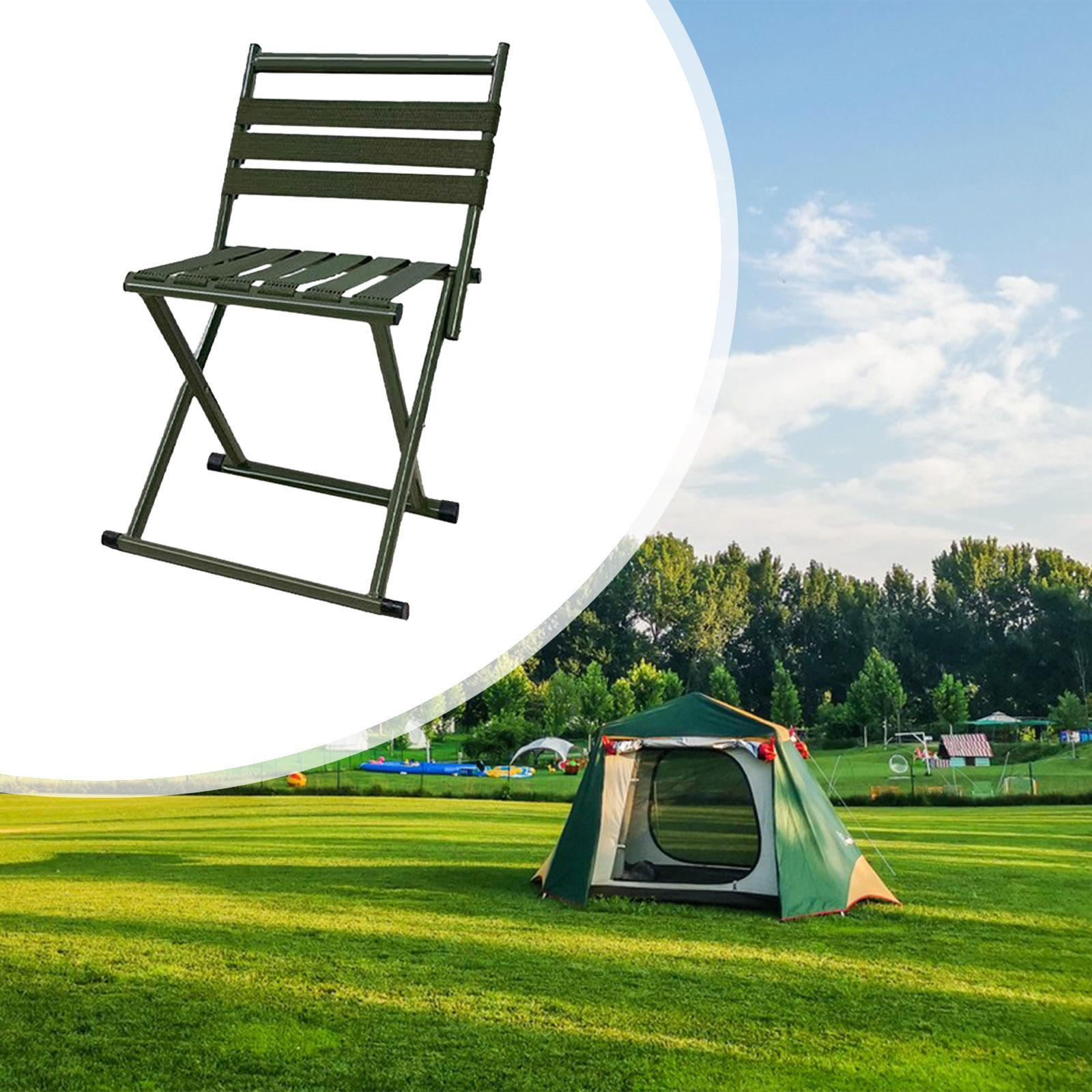 

Складной стул, складное сиденье, прочный, удобный табурет для кемпинга с поддержкой спины для путешествий Small