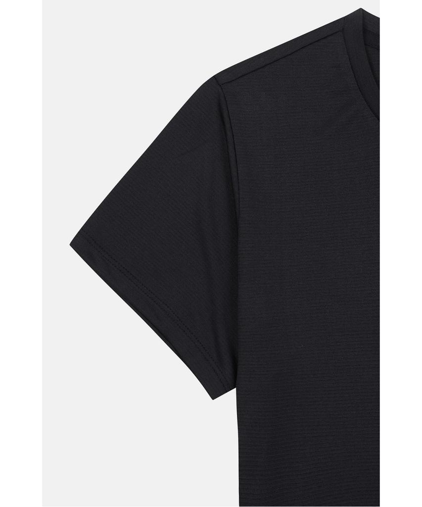 Koolongseupocheu Women'S Moss Dry Basic Round Neck Short Sleeve T-Shirt Jktcm26302Blk