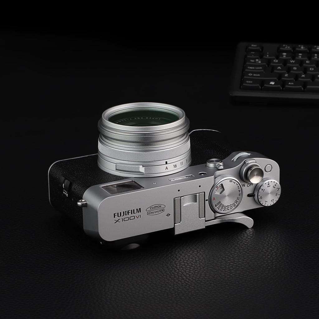 Haoge 49mm MC UV Lens Protection Filter for Fuji X100VI X100f X100V X100S X100T Camera Lens Optical Glass Ultra Thin 18 Layer Coating Silver