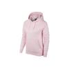 Solid Color Pullover Hoodie Fleece Long Sleeve Sweatshirt for Women In Pink