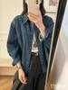 2026 Early Spring Women's High-End Korean Brushed Denim Shirt Jacket