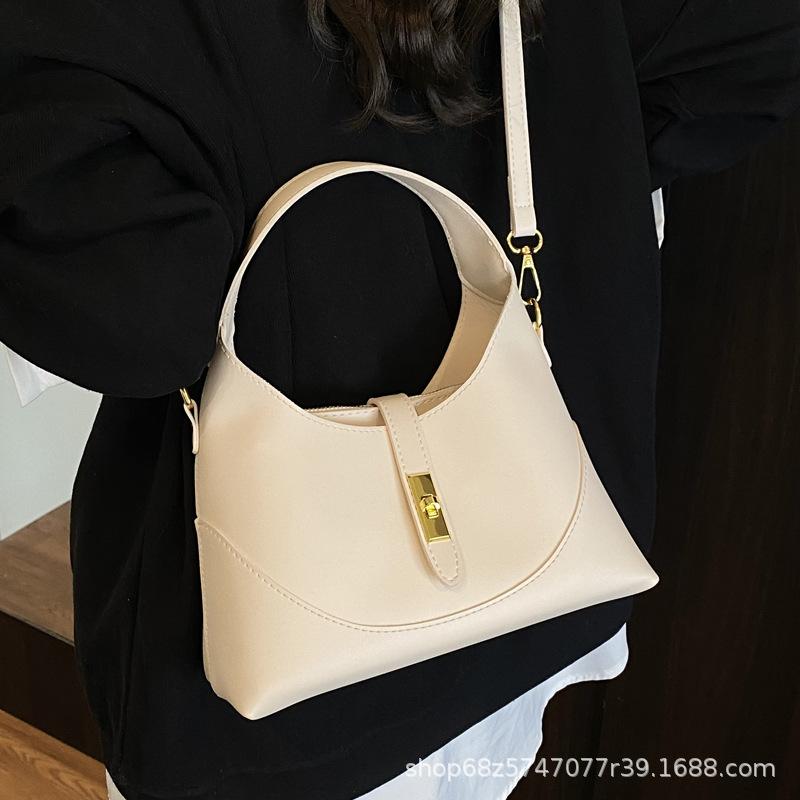 Women's Bag 2025 New Large-capacity Tote Bag Commuter Portable Shoulder Messenger Bag Underarm Versatile Retro Bucket Bag