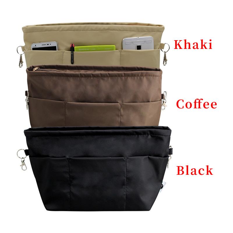 Makeup Bag Organizér kabelky Podšívka Nylonová vložka taštičky Kosmetická taška se hodí pro luxusní TOTE Organizér pro vložení taštičky