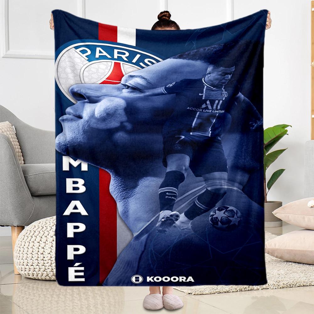 Mbappe 23 Blanket Durable Comfort Suitable for Office Couch Sofa Four Seasons Multipurpose Stylish Decor Gifts For Family Or Friends