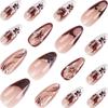 Three-dimensional French Ice-through Flowers, Fashionable And Versatile European And American Style Removable Fake Nails Manicure Patches