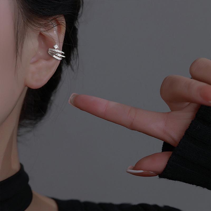 Sternenhimmel Perlenquaste Ohrhaken mit Zirkonia – Kein Piercing erforderlich