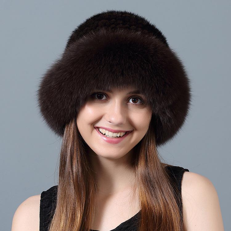 Buy New Style Mink Fur Woven Fur Hat 