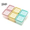 Baby Meal Prep Accessories Food Grade Silicone Freezer Molds, Large Capacity 6 Compartments Easy Release Trays Containers, Leak-proof Reusable Storage