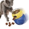 Cat Puzzle Toys Adjustable Treat Dispensing Food Dispenser Tough Enrichment Ball Pet Interactive Slow Feeder Exercise Chase Toys