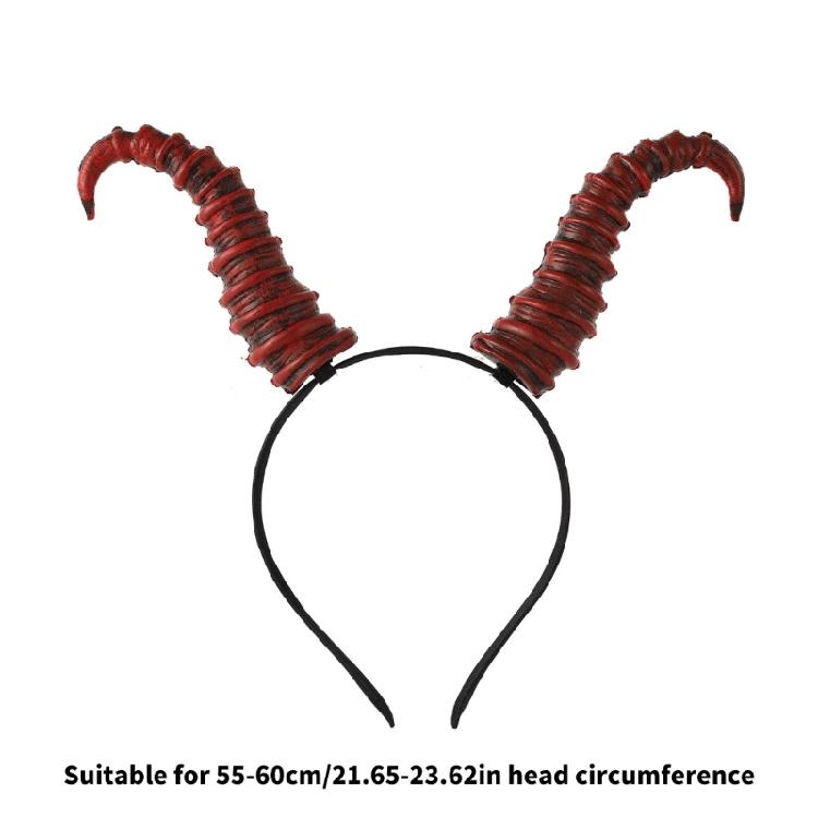 Unisex Plastic Devil Horn Headwear Practical Party Accessory Halloween Headbands Suitable For Costume Parties Daily Fun