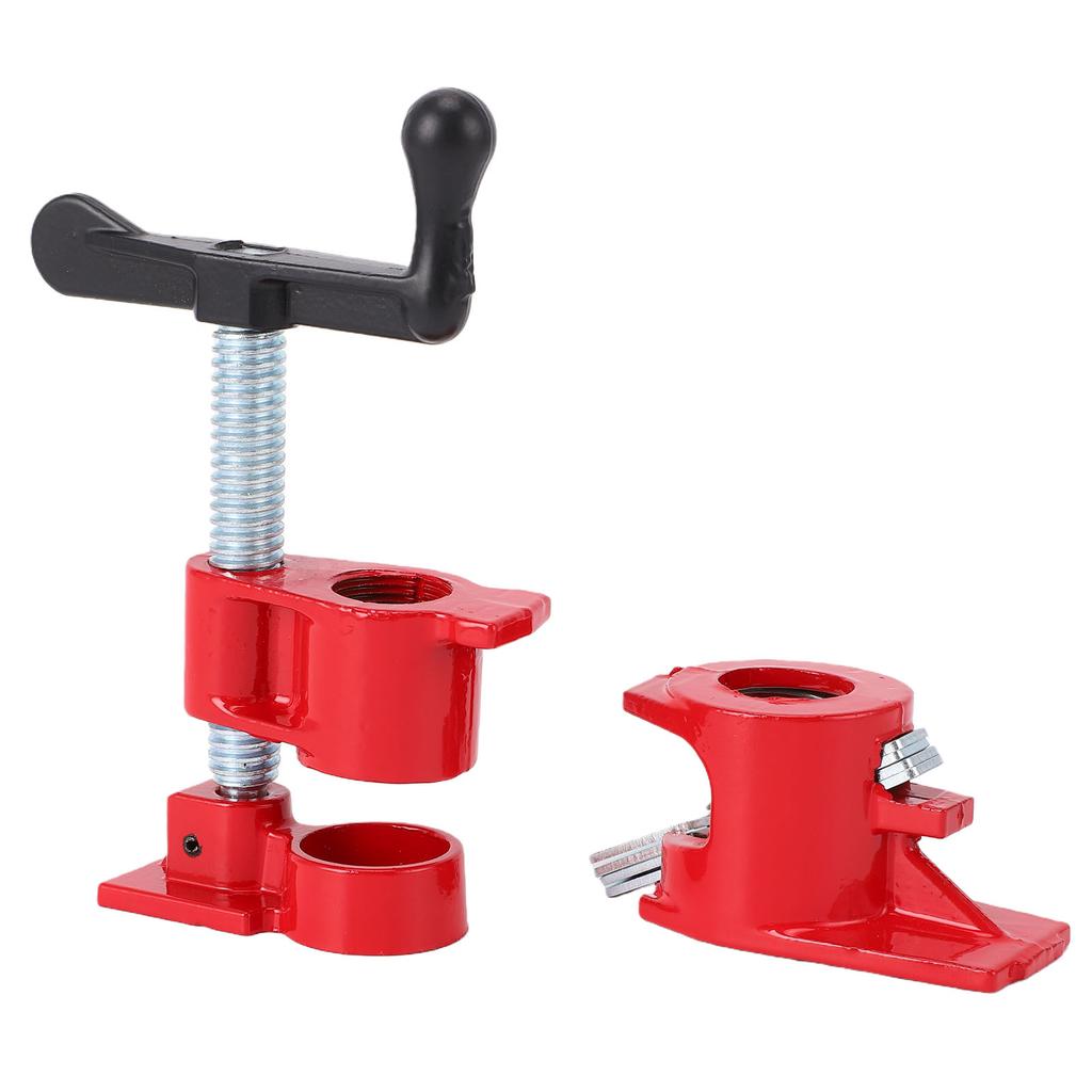 Heavy Duty Metal, Iron and Wood Clamp Set, Quick Release, Wide Base, Constructed of   Cast Iron, Suitable for 3Celsius4\  Threaded Pipe, Large F