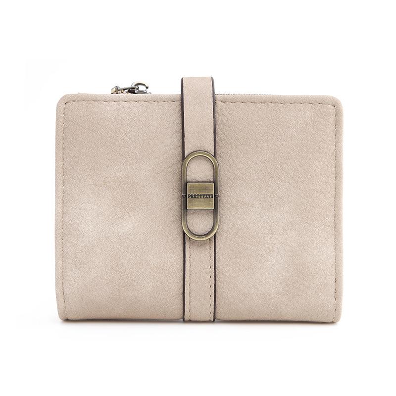 Women's Short Wallet Buckle Simple Hand-held Bag Card Bag