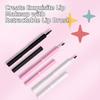 Aluminium Tube Lip Gloss Brush Lip Liner Lipstick Brush Retractable Lip Brush  Dustproof