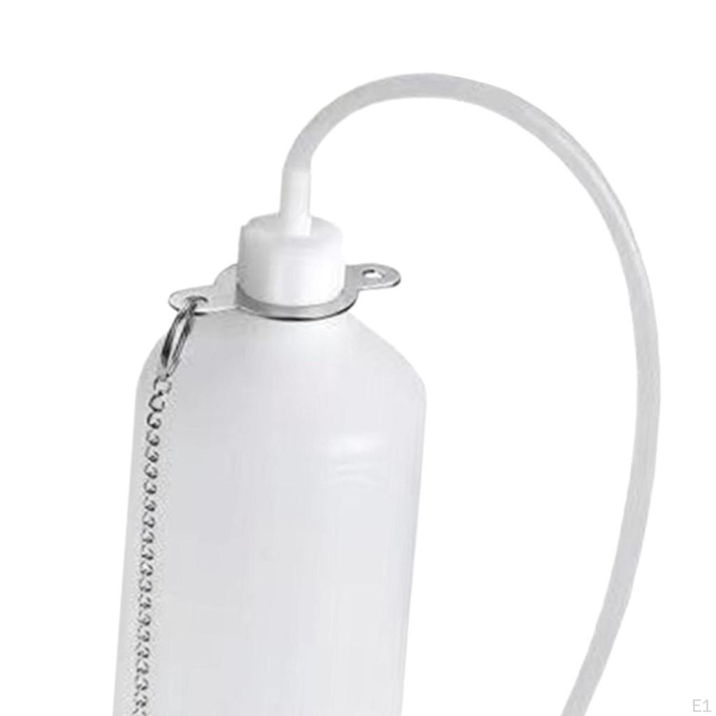 1L Brake Bleeder Bottle with Rubber Connector Fluid Pressure 12.6 In Tube for Car