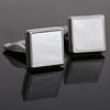 New square shell cufflinks, French dress sleeve nails, elegant dress cufflinks 51727