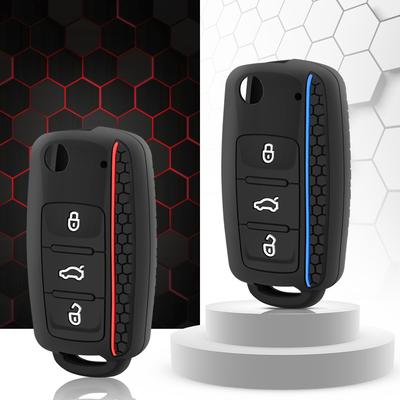 Car Key Cover Case Silicone 3 Buttons For VW Golf 4 5 6 7 Bora Jetta POLO MK4 MK6 Bora Passat B5 B6 Superb Tiguan Beetle Keycase