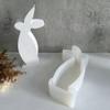 Easter Rabbit Candle Silicone Mold Gypsum Car Mounted Incenses Expanding Gypsum Decoration Mold Aromatherapy Candle Mold