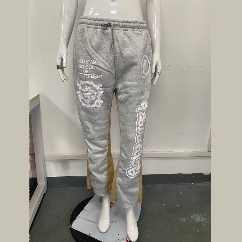 European and American hip-hop street thin drawstring sports pants for men and women