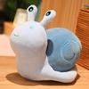 Cute Cartoon Snail Plush Toy Stuffed Fluffy Doll Throw Pillow Tabletop Car Ornaments Home Decoration Kids Birthday Gift
