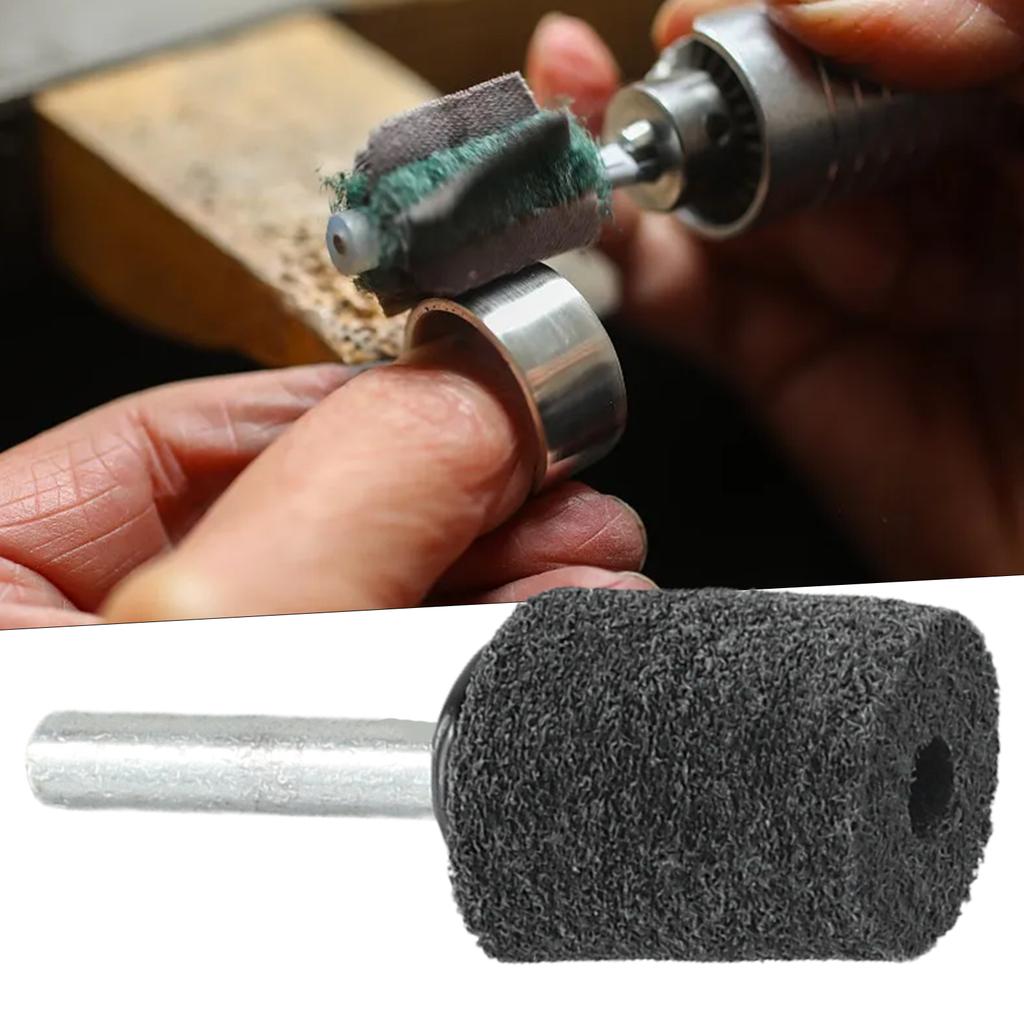 Abrasive Brush Nylon Fiber Buffing Polishing Wheel With Shank For Dremel Rotary Tool Accessories Set