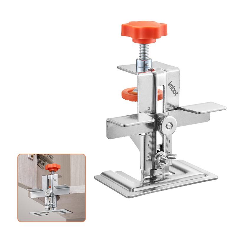 Imbot Adjustable DIY Stainless Steel Cabinet Door Tool with Measurement Marks Customizable Jig Kit Support