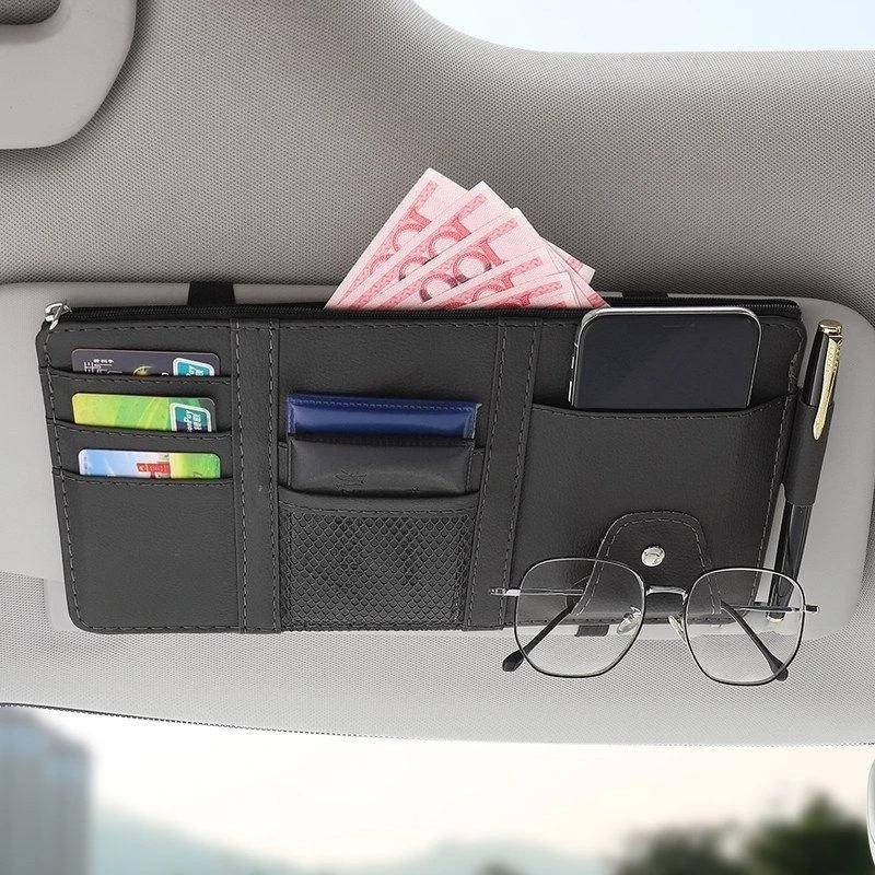 

Car glasses clip Multi-functional car sunglasses holder Car eye box Creative car visor storage clip Car accessories