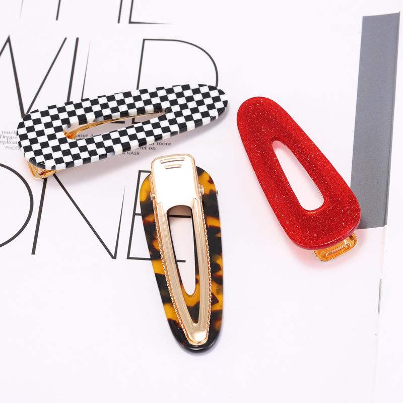 Popular Fashion Acetate Sweet Hairpins Girls Hair Clips Pin Barrette Accessories For Women Lady Hairclip Hairgrip Headwear