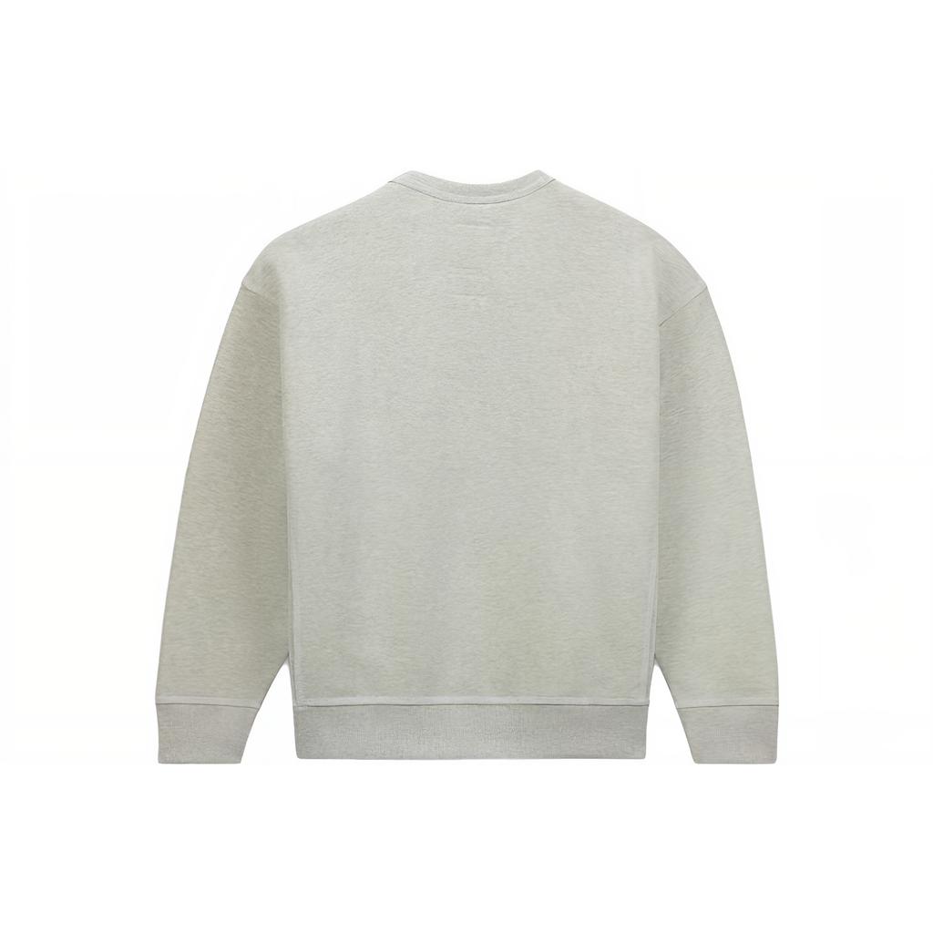 New Converse FW23 Gold Label Series Sweatshirts Unisex Light Gray 10025916-A01