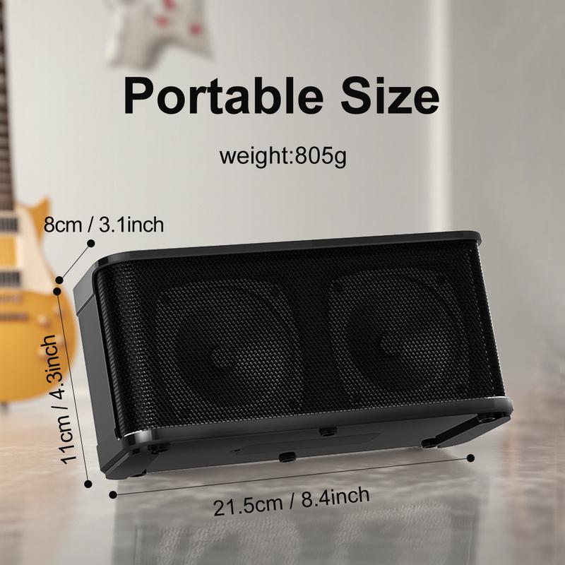 Elektrischer Gitarrenverstärker Multifunktion OTG BT Akkuverstärker mit Hall Delay Chorus