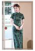 Green college entrance examination sends the national style Chinese long improved cheongsam 1011 new female retro slim summer