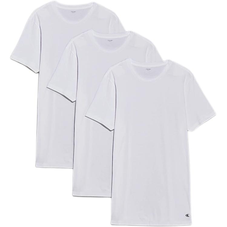 

Calvin Klein Solid Color Round Neck Comfortable Breathable Short Sleeve Pajama Top Men tops LV00NB4051-100 XXL