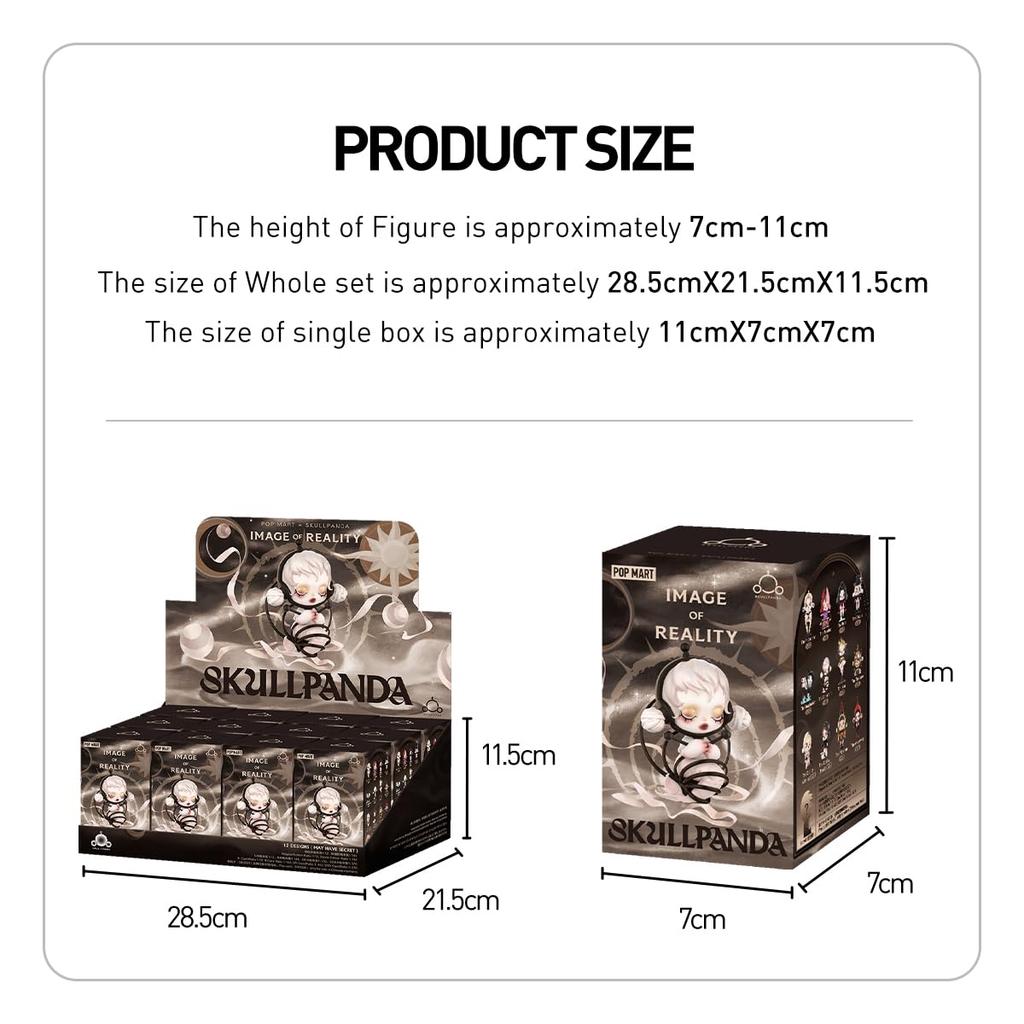 POP MART SKULLPANDA Image of Reality Series Pop Mart Gachapon Blind Box Figure Plastic Model Premium Toy Soft Vinyl Original Character Birthday Gift