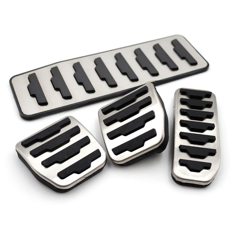Anti-Slip Pedal Set for Land Rover Range Rover Evoque: Accelerator, Brake, and Rest Area Decorative Accessories.