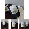 Stylish Summer Baseball Cap With Embroidered Letters For Couples In Black And Beige