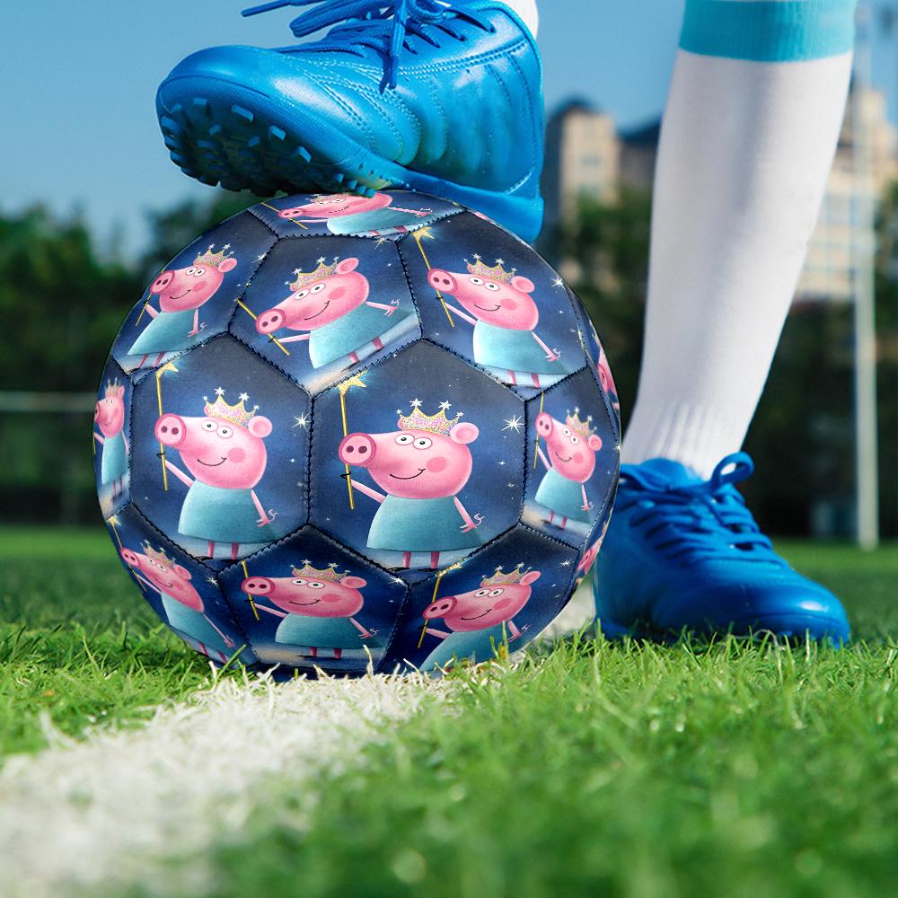 Dance Party With Peppa Size 5 Soccer Ball,Indoor/Outdoor Suitable for Training Matches Tournaments Practice Games Perfect Gift for Fan