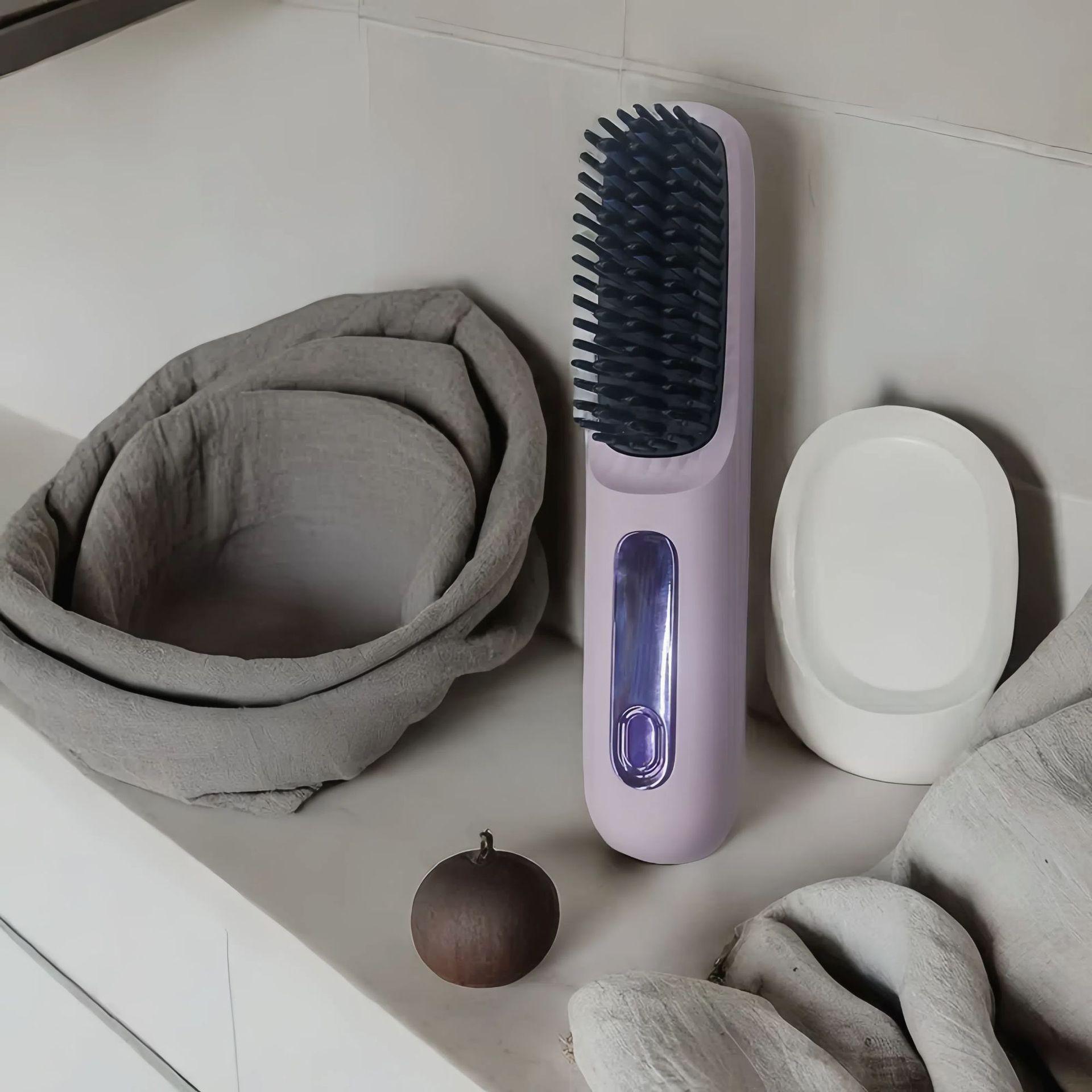 

Выпрямитель для волос Cross-Border Ceramic Ion и расческа для завивки волос — быстрый нагрев, бережное отношение к волосам