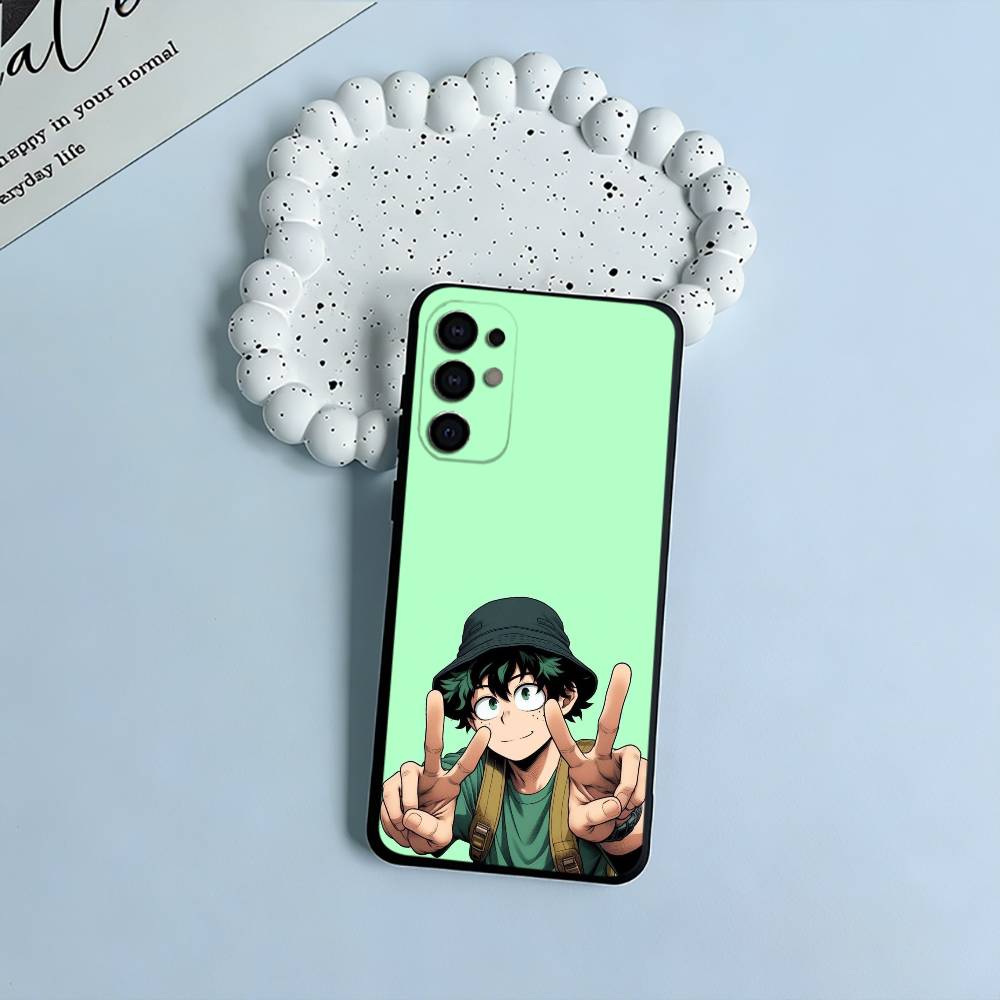 Shonen Anime-My -H-Hero -Academia Soft Silicone Case for Samsung S25, S24, S21, S22, S23, S30, Ultra, S20, Plus, FE, Lite-Black