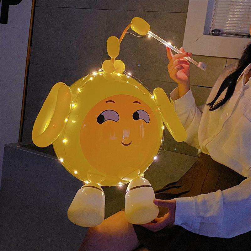 Cartoon Egg Waffle Lanterns: Luminous Bobo Balloons for Night Markets & Parties
