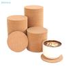 10Pcs Round Cork Coasters - Natural Eco-Friendly Drink Mats For Coffee, Cocktails, Home & Bar Table Protection
