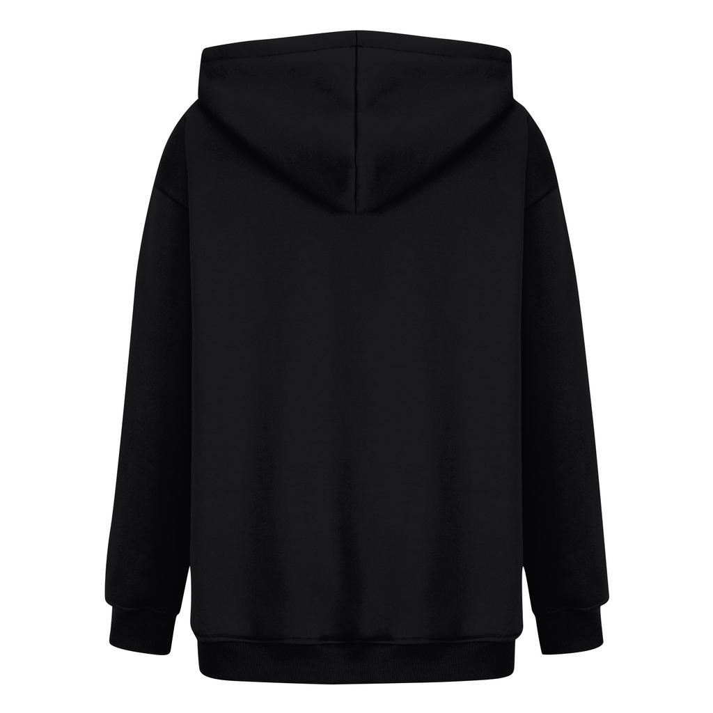 Women's Cozy Pink Hoodie with Green Cartoon Character Print Casual Long Sleeve Pullover Sweatshirt for All Seasons