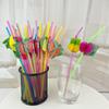 Straw BBQ for Assorted Fashion Paper Pool Party 3D Straws Fruit Cocktail Drinking