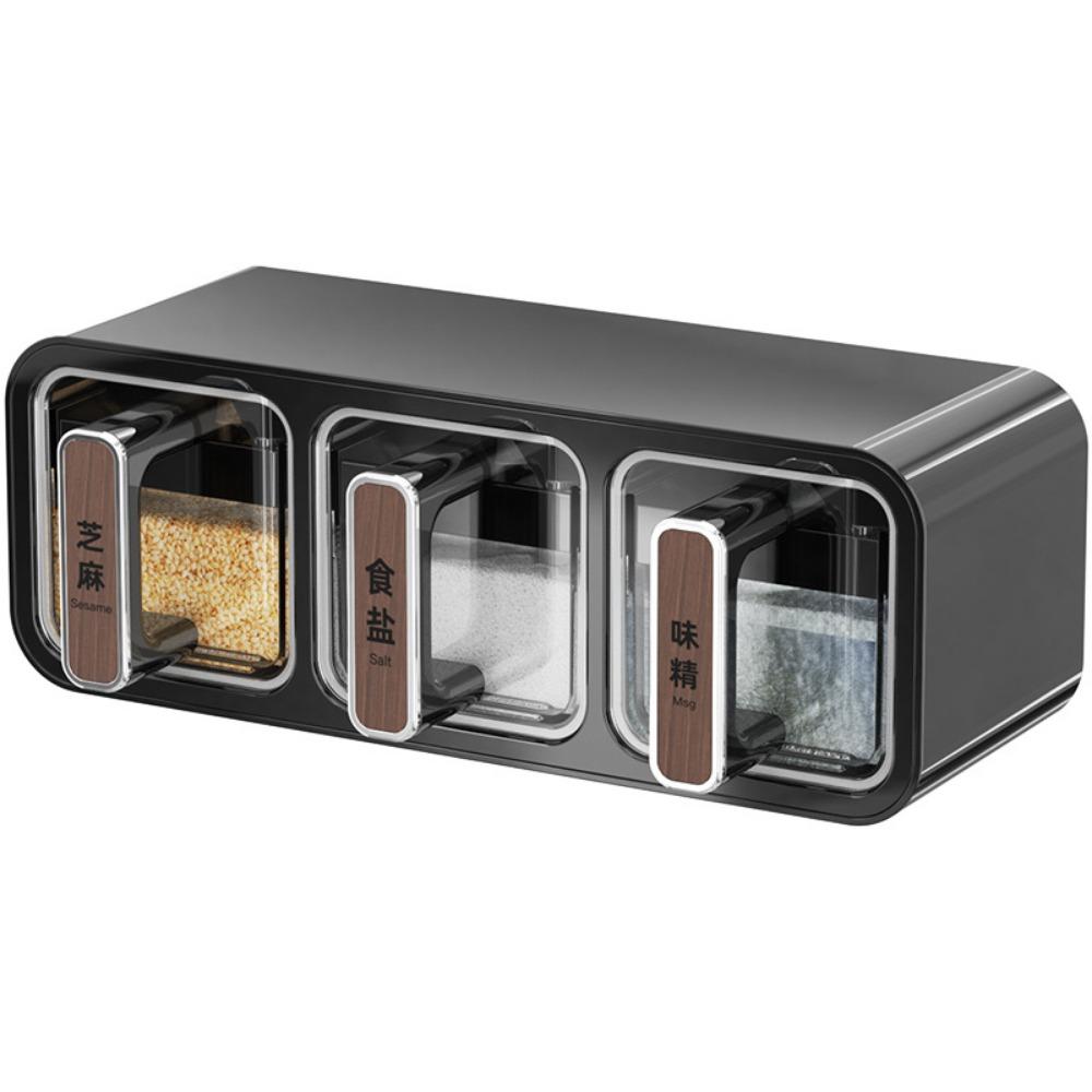 No Punch Spice Storage Rack With Spoon Spice Storage Container Kitchen Storage Organizer  Household